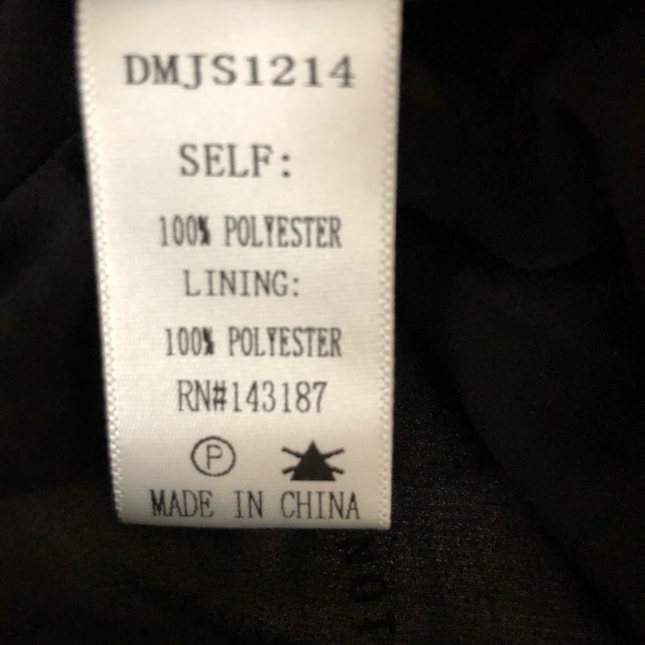 Dance&Marvel-Black floral romper /ruffle hem sz M - Picture 7 of 7